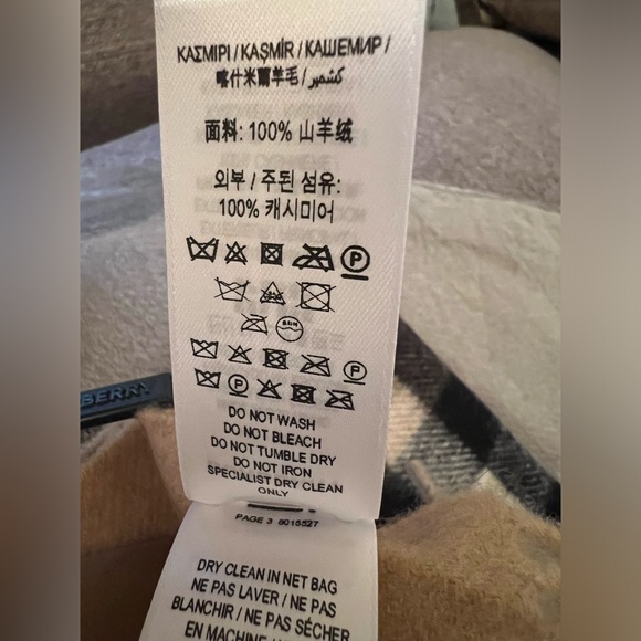 New Burberry check classic cashmere scarf unisex scarf - Picture 14 of 16